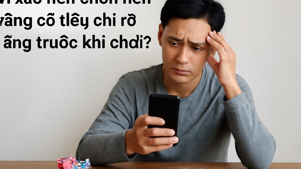 Vì sao nên chọn nền tảng có tiêu chí rõ ràng trước khi chơi? Minh họa: Vì sao nên chọn nền tảng có tiêu chí rõ ràng trước khi chơi?